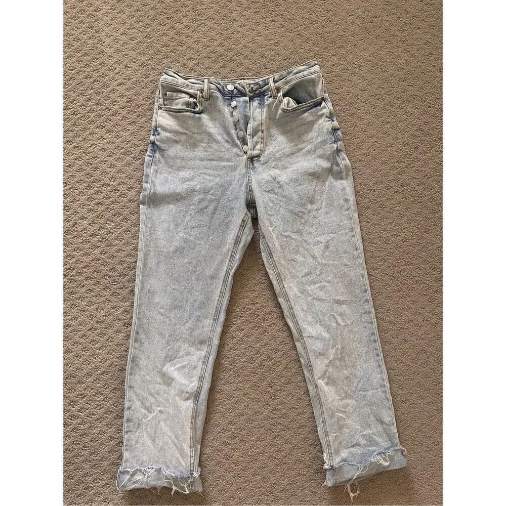 Forever 21 5 Button High rise cuffed jeans